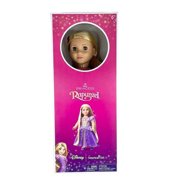 NEW American Girl Disney Princess Rapunzel 18” Doll Dress Shoes Long Hair BOX - Picture 11 of 16